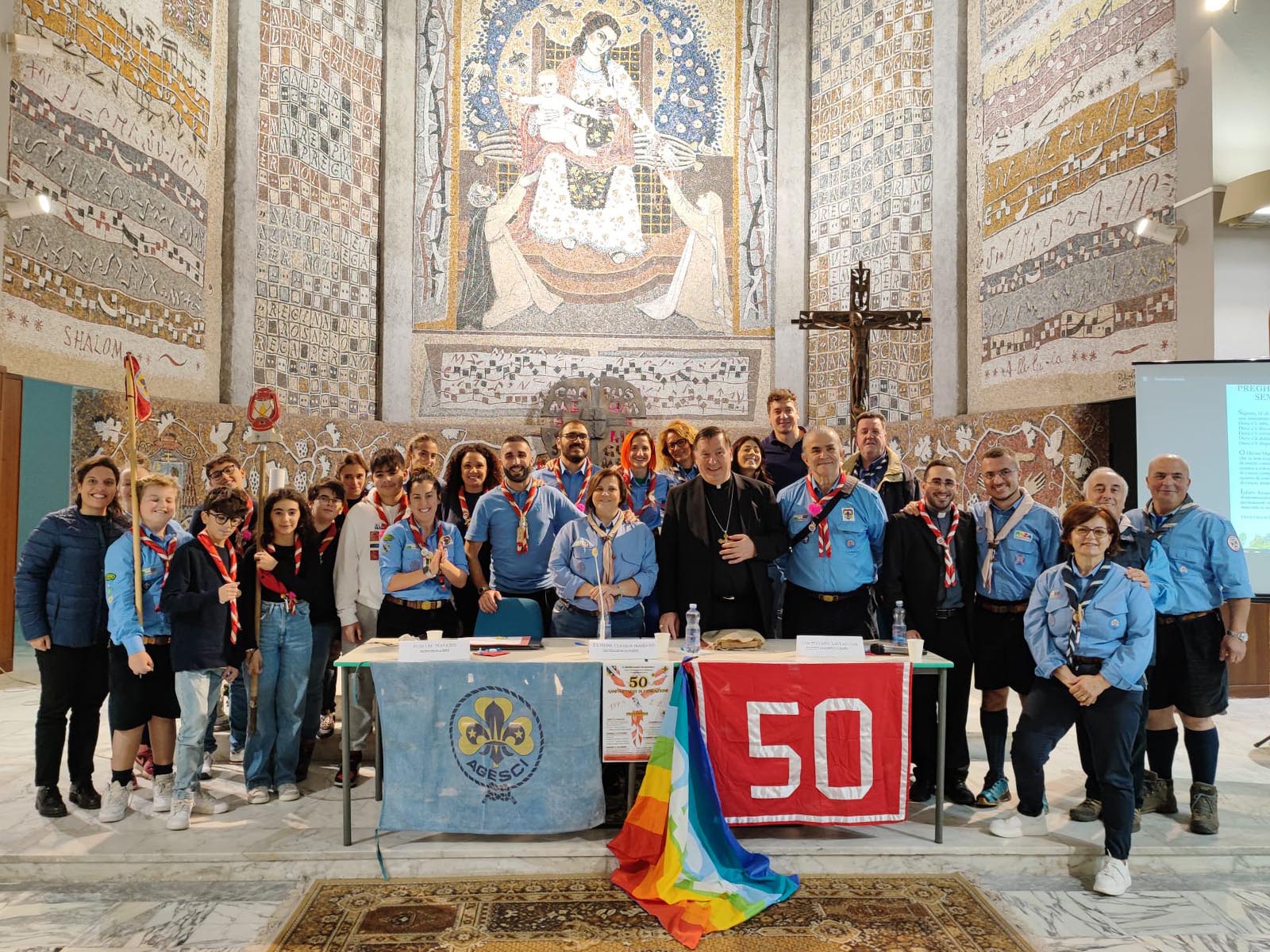 Foto del Convegno per i 50 anni del gruppo Scout CZ5