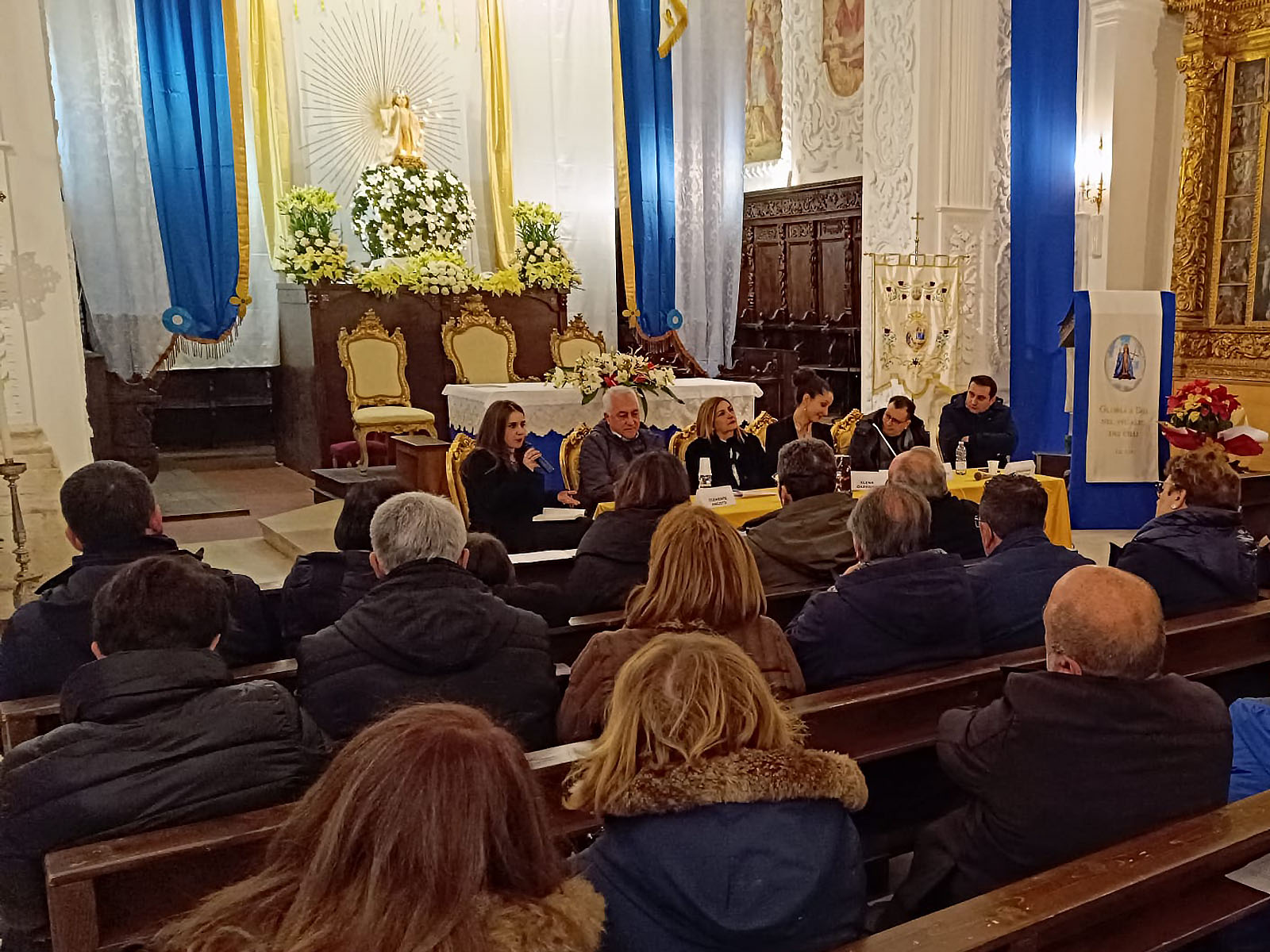 Foto del 29 dicembre della presentazione del libro del Prof. Costantino (Nino) Mustari "Padre! Una storia semplice"