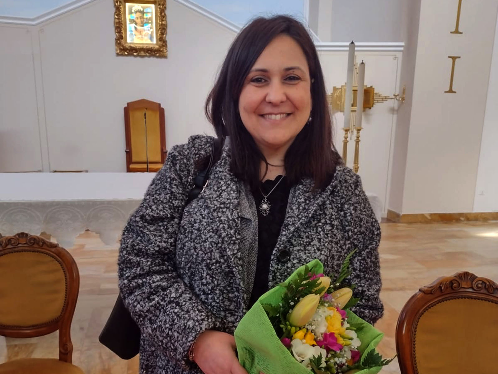 Foto di Iolanda Tassone del 4 marzo 2024 eletta presidente del'Azione Cattolica Diocesana 