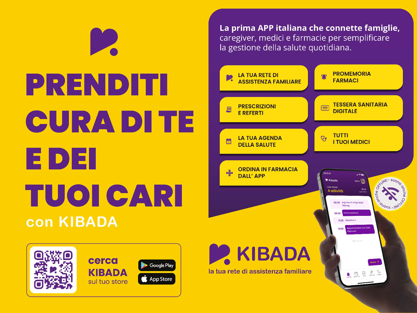 Foto per la presentazione di Kibada: un nuovo strumento di solidarietà per la tua salute e quella dei tuoi cari