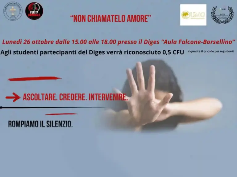 Foto per "“Non chiamatelo amore”: all'università la cultura del rispetto contro ogni forma di violenza" del 15 ottobre 2026